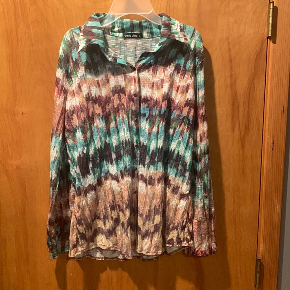 David Cline long sleeve button down shirt